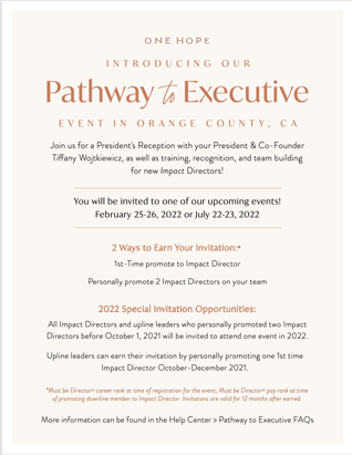 Pathway to Executive One Sheet